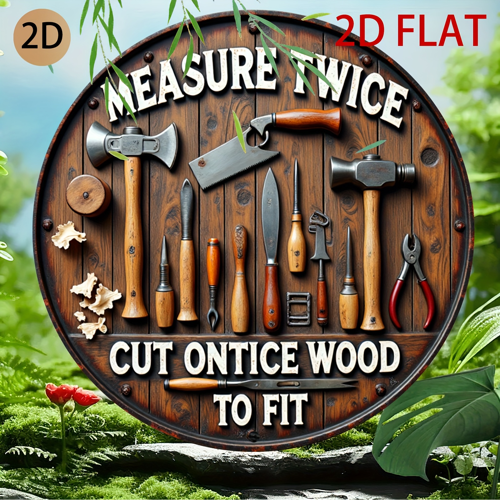 2D planar circular wooden tool - Woodworking Logo Design Free บทวิจารณ์และราคา