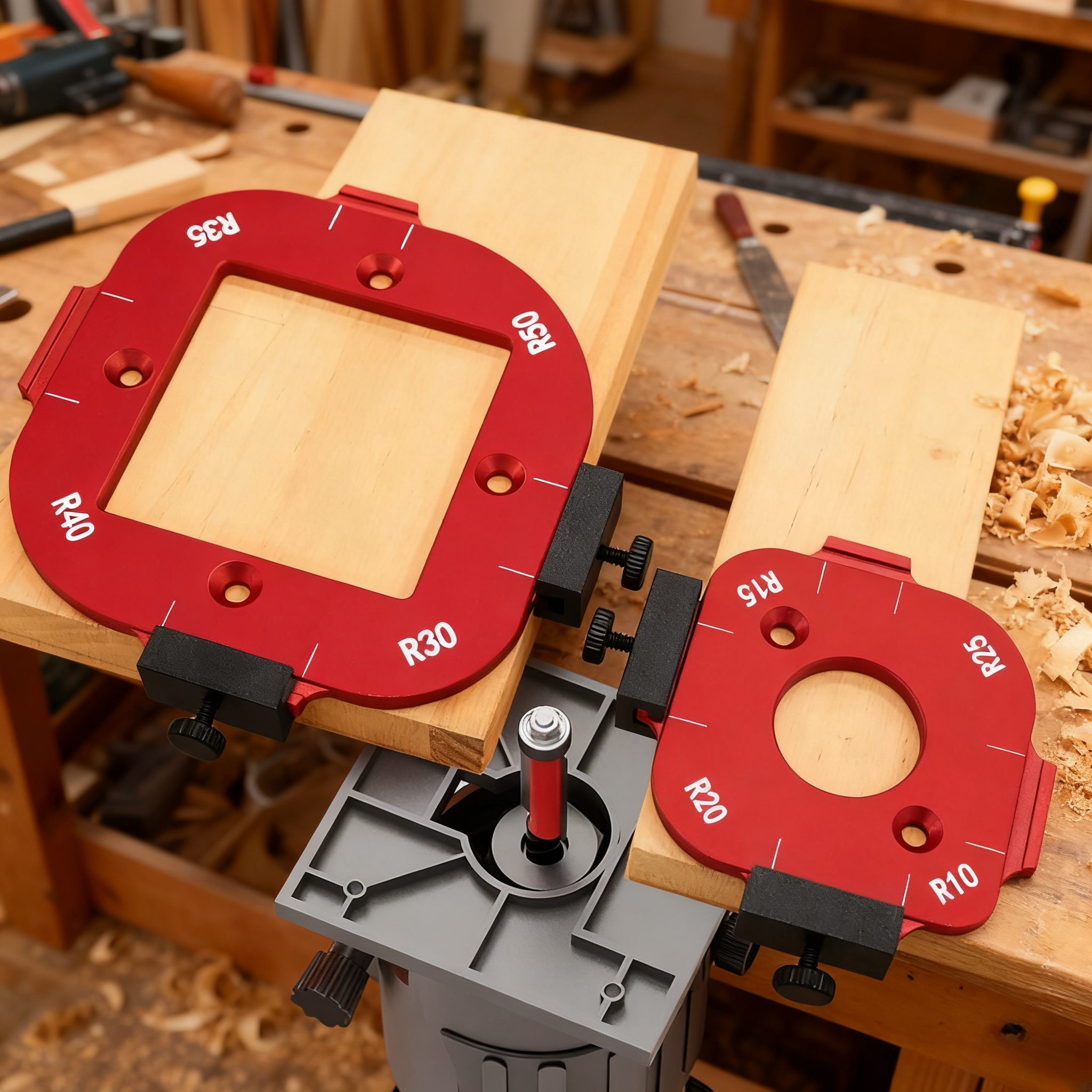 2pcs Woodworking Router Corner - Woodworking Templates บทวิจารณ์และราคา