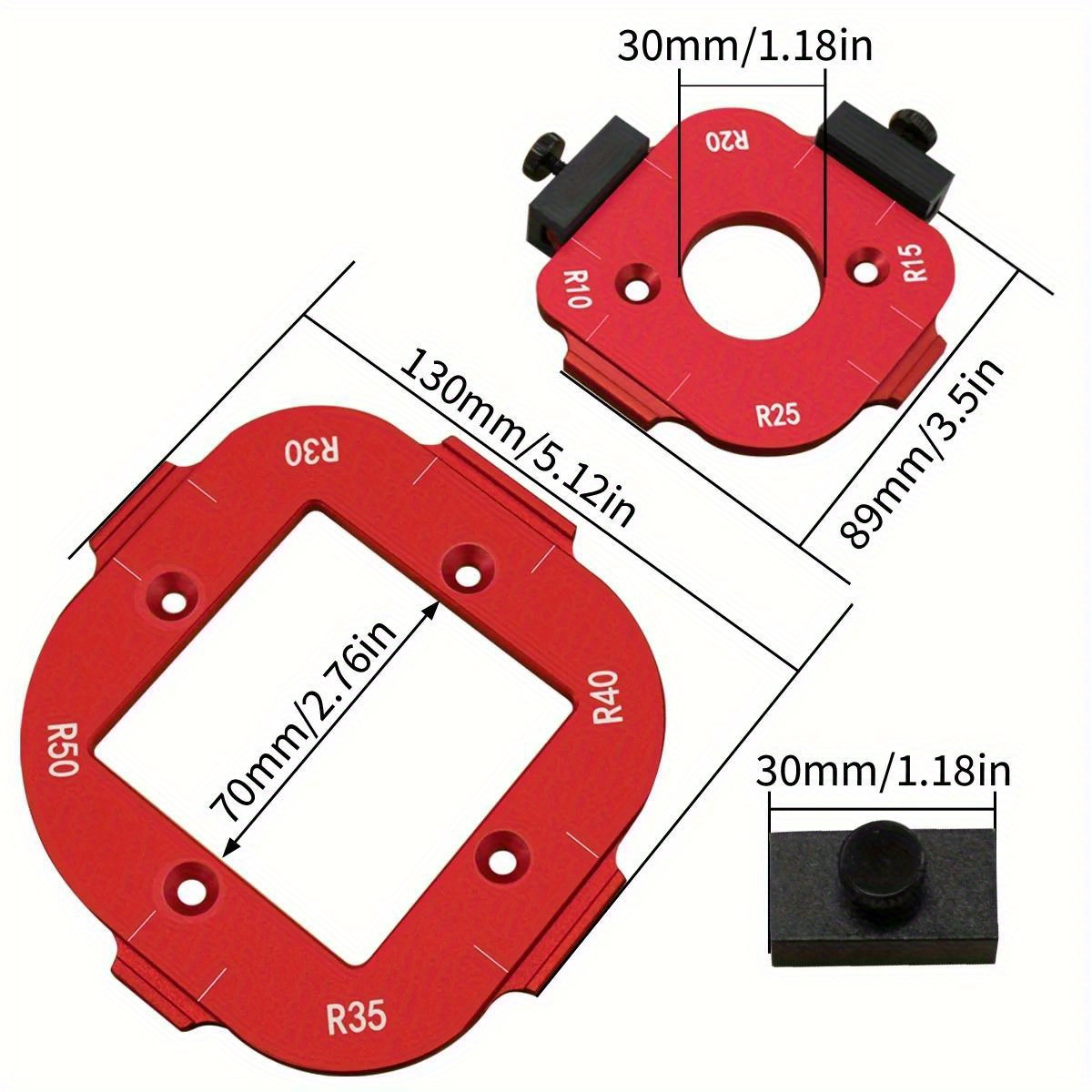 2pcs Woodworking Router Corner - Woodworking Templates บทวิจารณ์และราคา