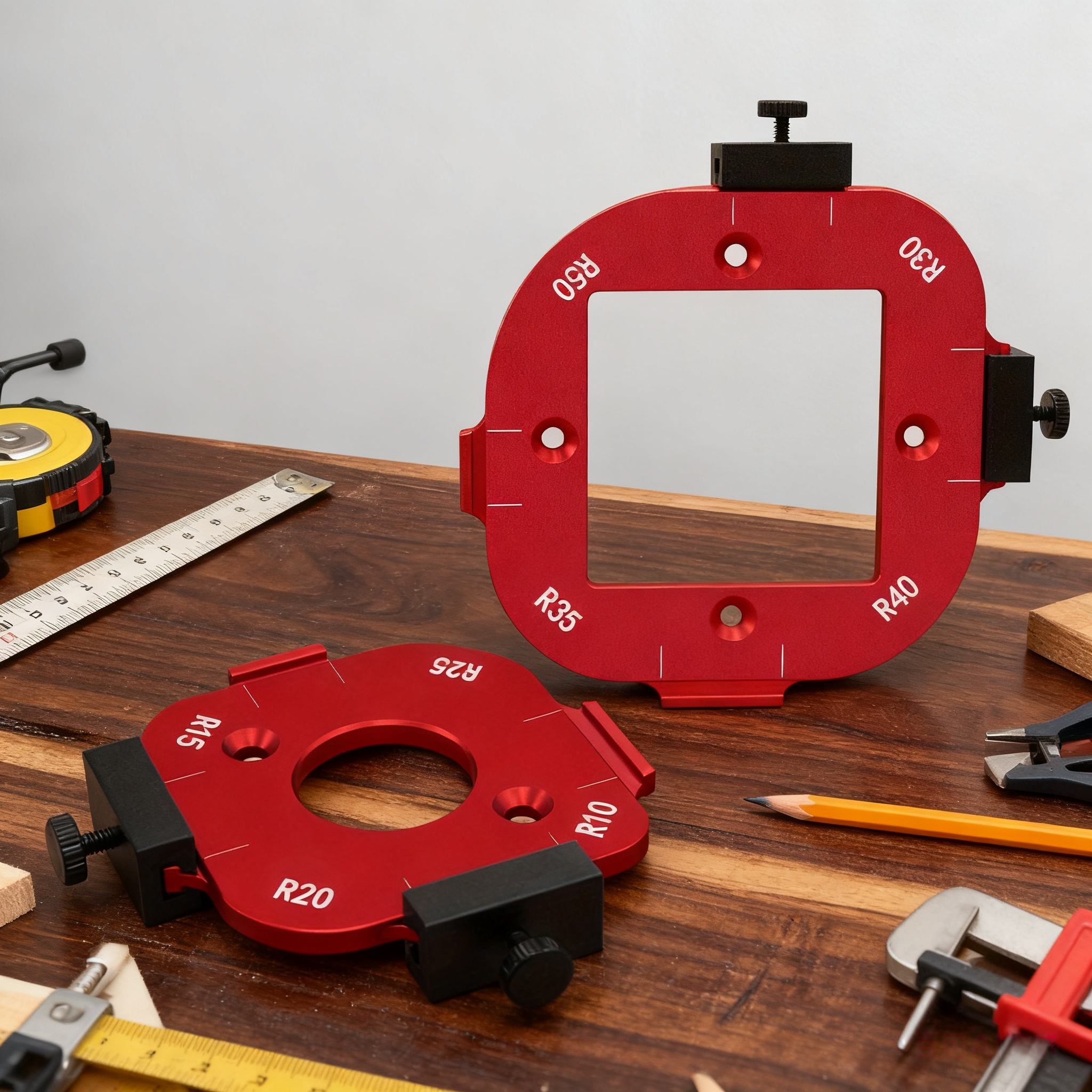2pcs Woodworking Router Corner - Woodworking Templates บทวิจารณ์และราคา