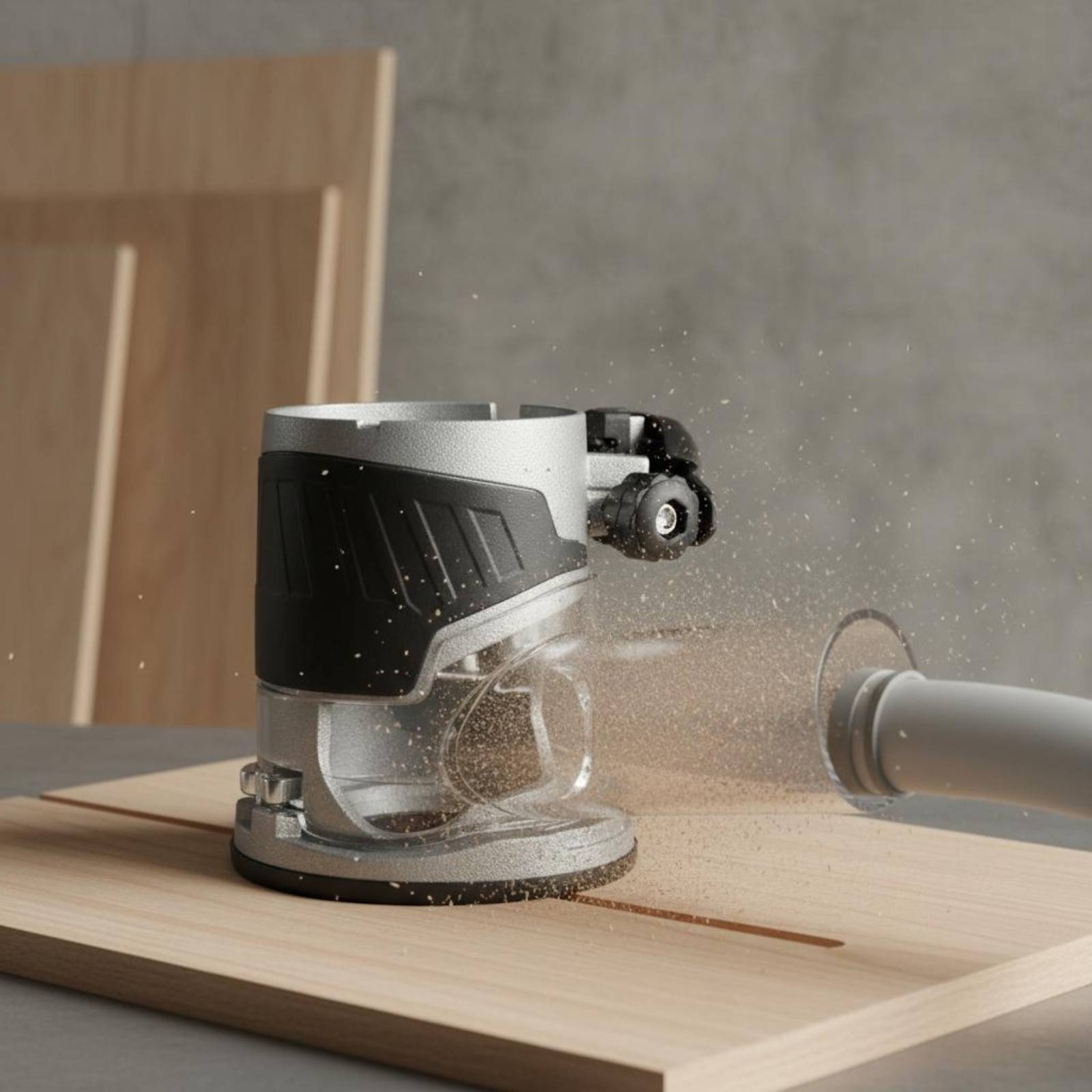 Transparent Router Dust Hood W - Vacuum Woodworking บทวิจารณ์และราคา